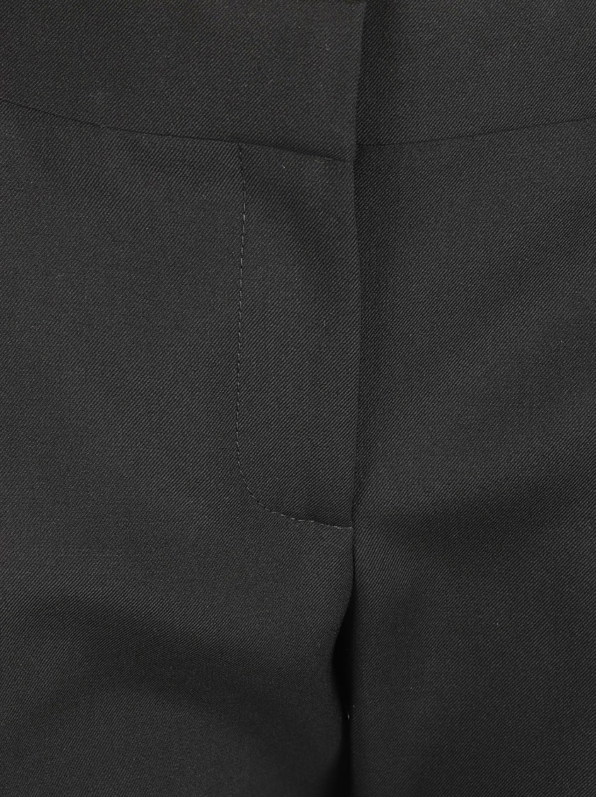 Alexander McQueen Tailored Black Trousers With High Waist Zwart