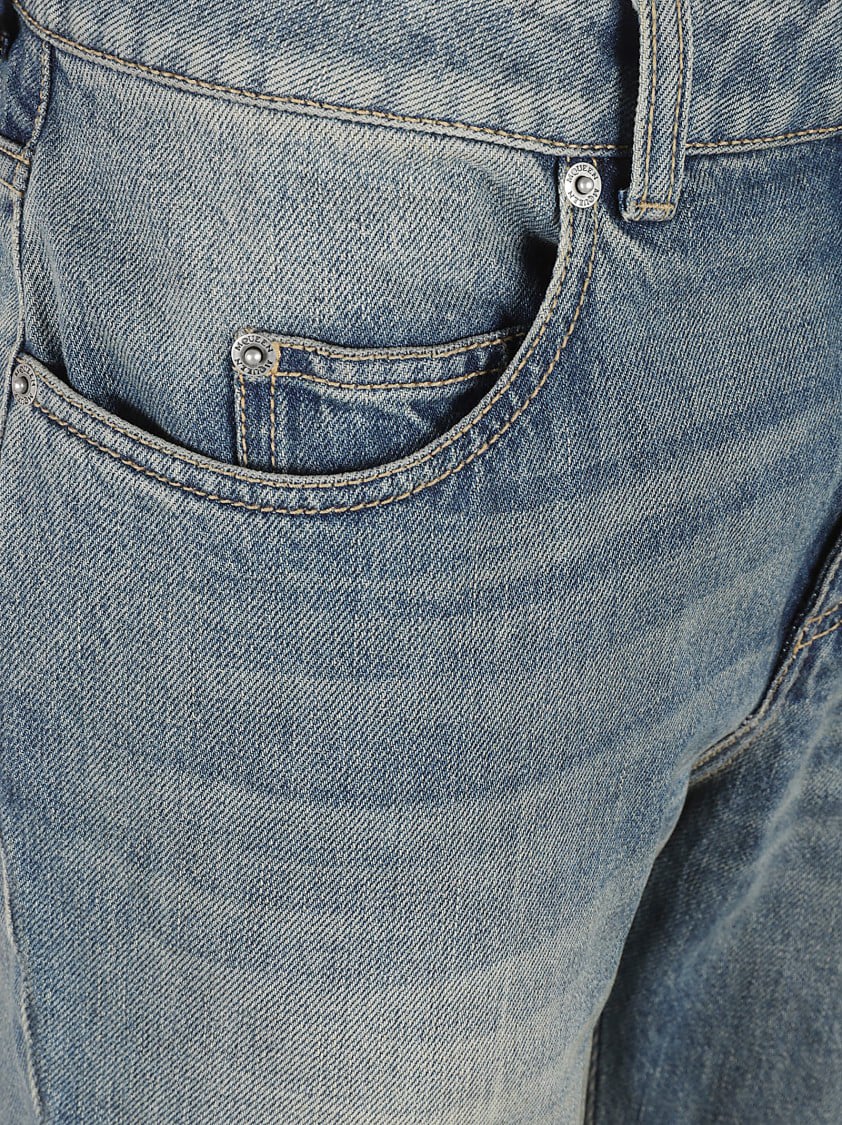 Alexander McQueen Flared High-Waisted Jeans With Vintage Appeal Blauw