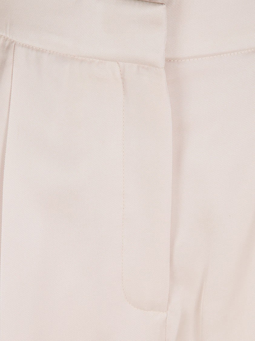 Alexander McQueen Tailored Pleated Front Shorts Neutraal