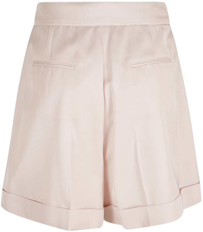 Alexander McQueen Tailored Pleated Front Shorts Neutraal