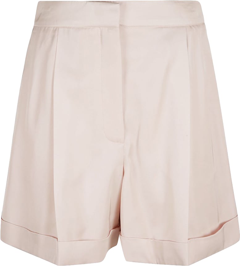 Alexander McQueen Tailored Pleated Front Shorts Neutraal
