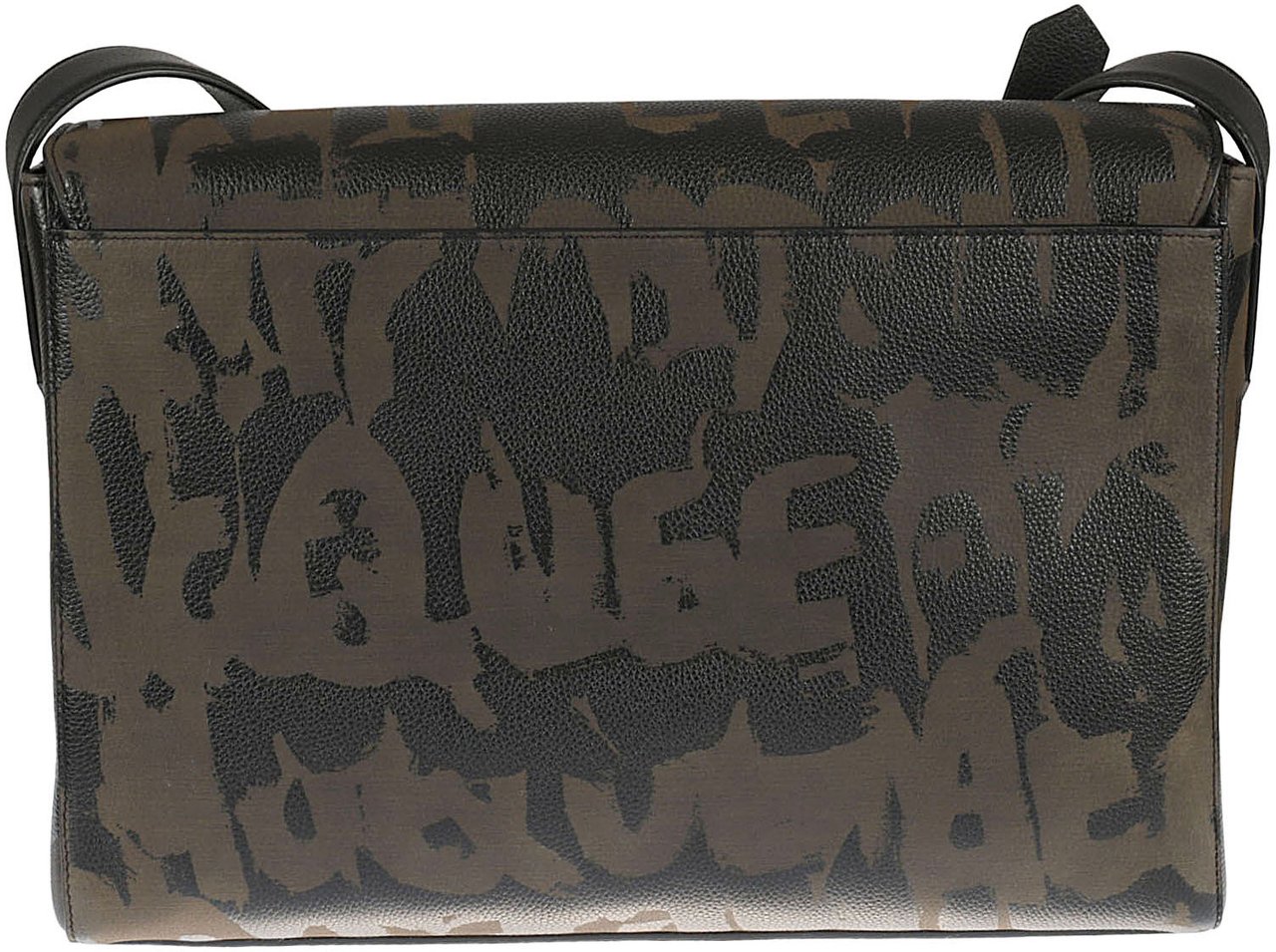 Alexander McQueen Textured Leather Bag Zwart
