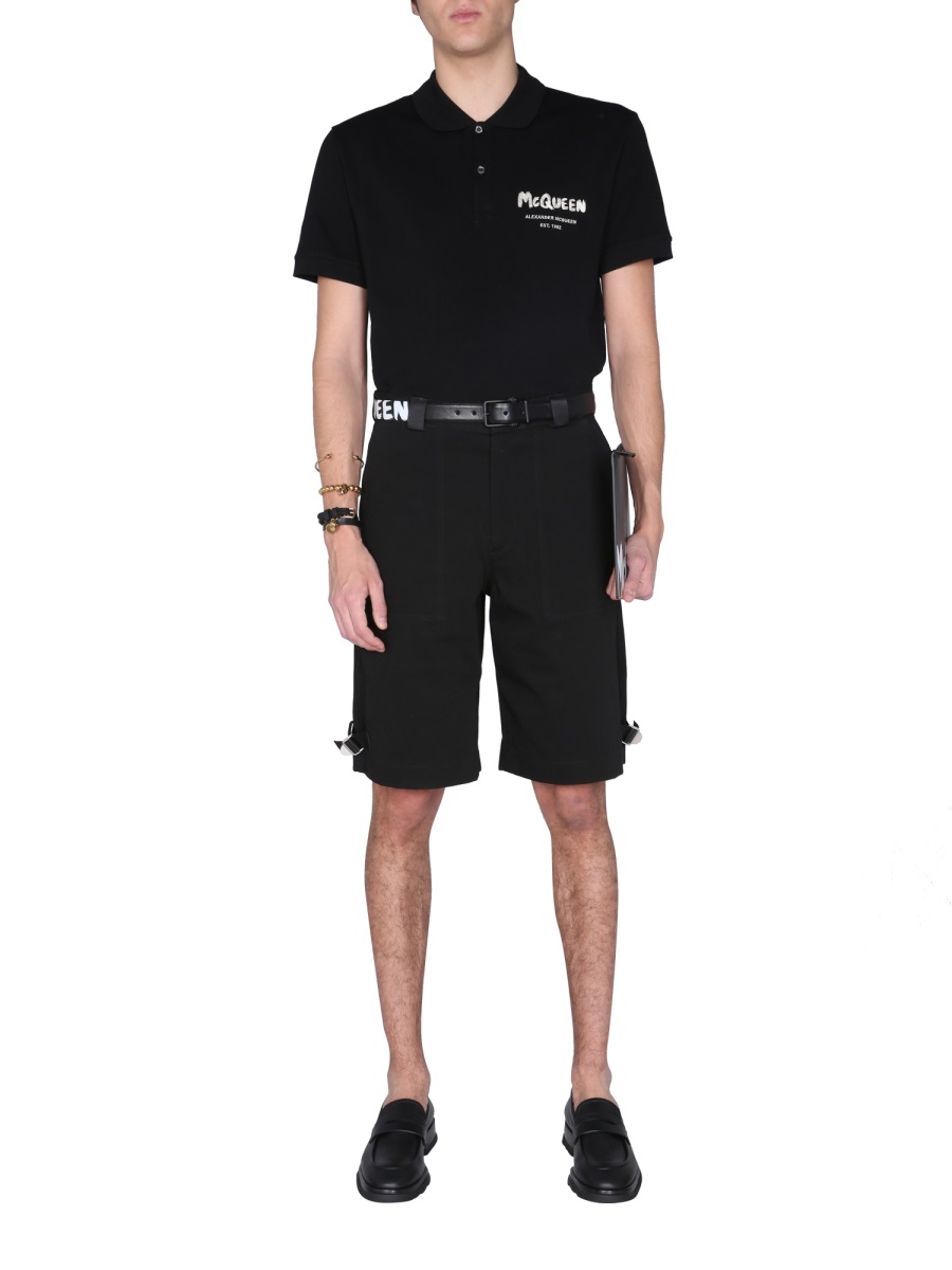 Alexander McQueen REGULAR FIT BERMUDA Zwart