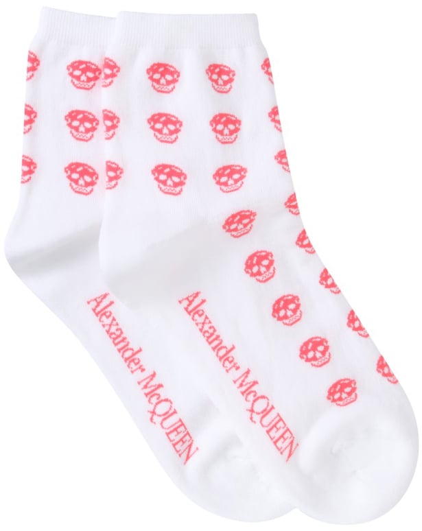 Alexander McQueen SHORT SKULL SOCK Wit