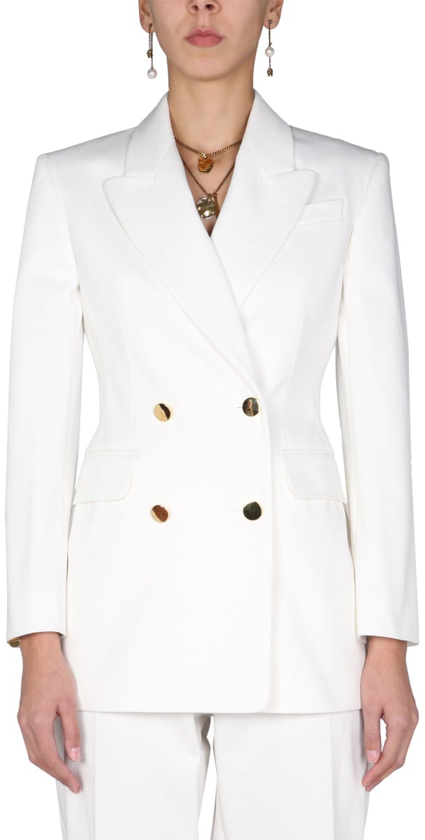 Alexander McQueen DOUBLE-BREASTED JACKET Wit