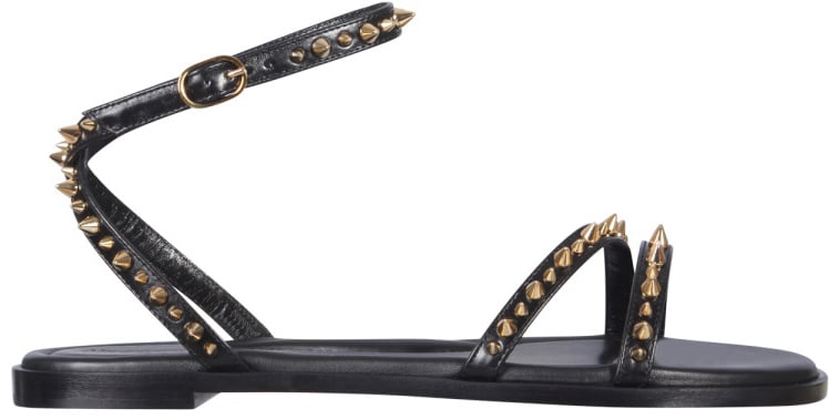 Alexander McQueen STUDDED SANDALS Zwart