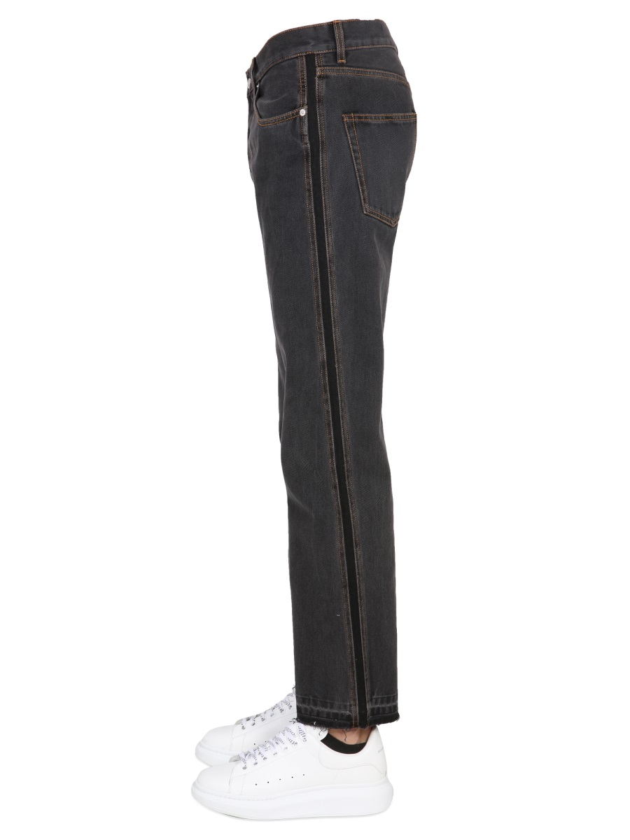 Alexander McQueen RAW CUT JEANS Zwart