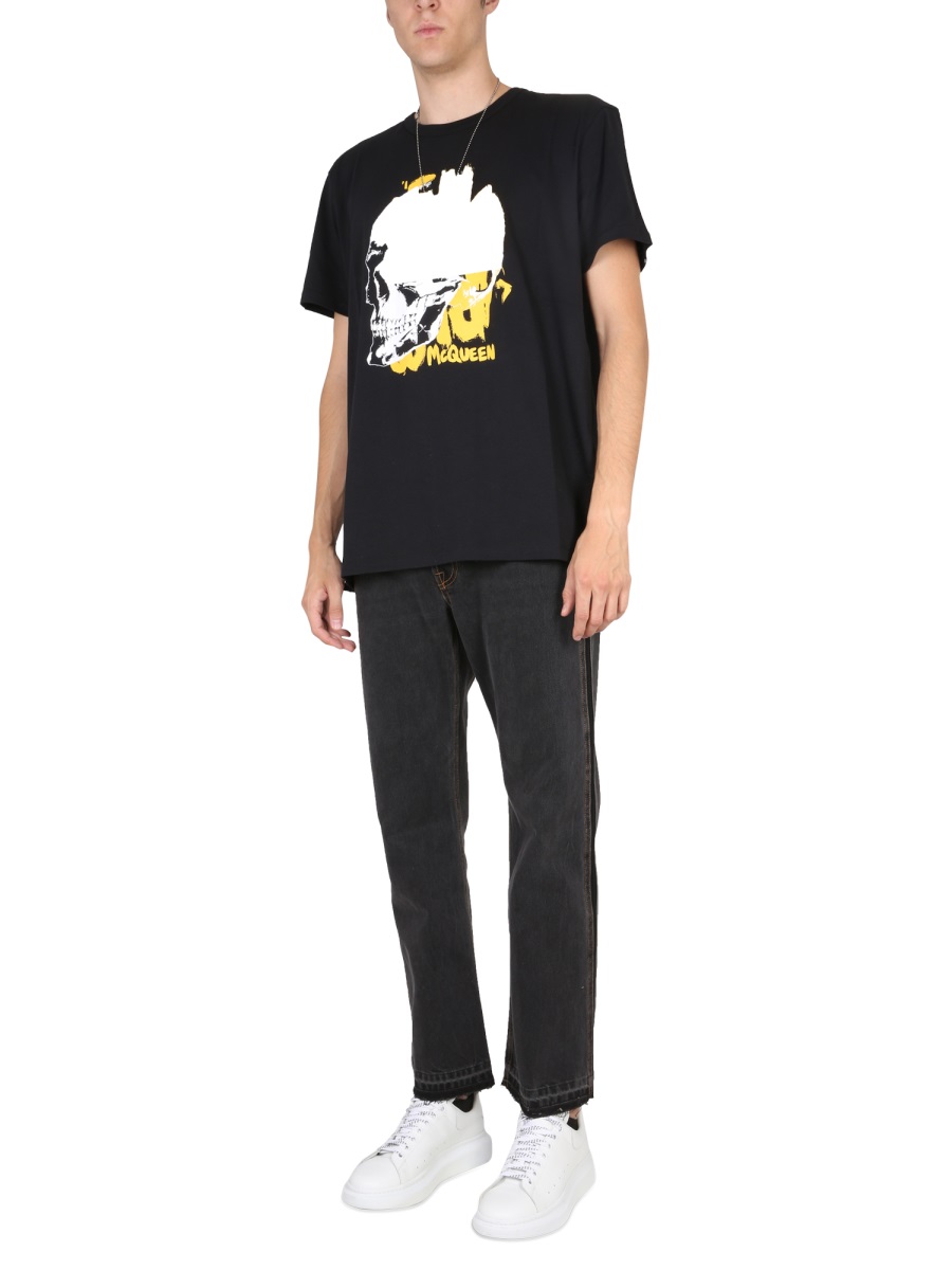 Alexander McQueen RAW CUT JEANS Zwart