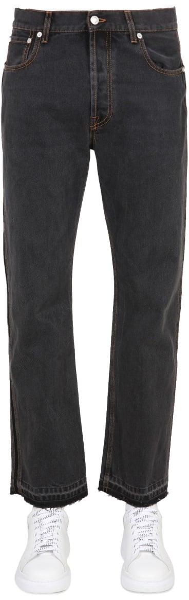 Alexander McQueen RAW CUT JEANS Zwart