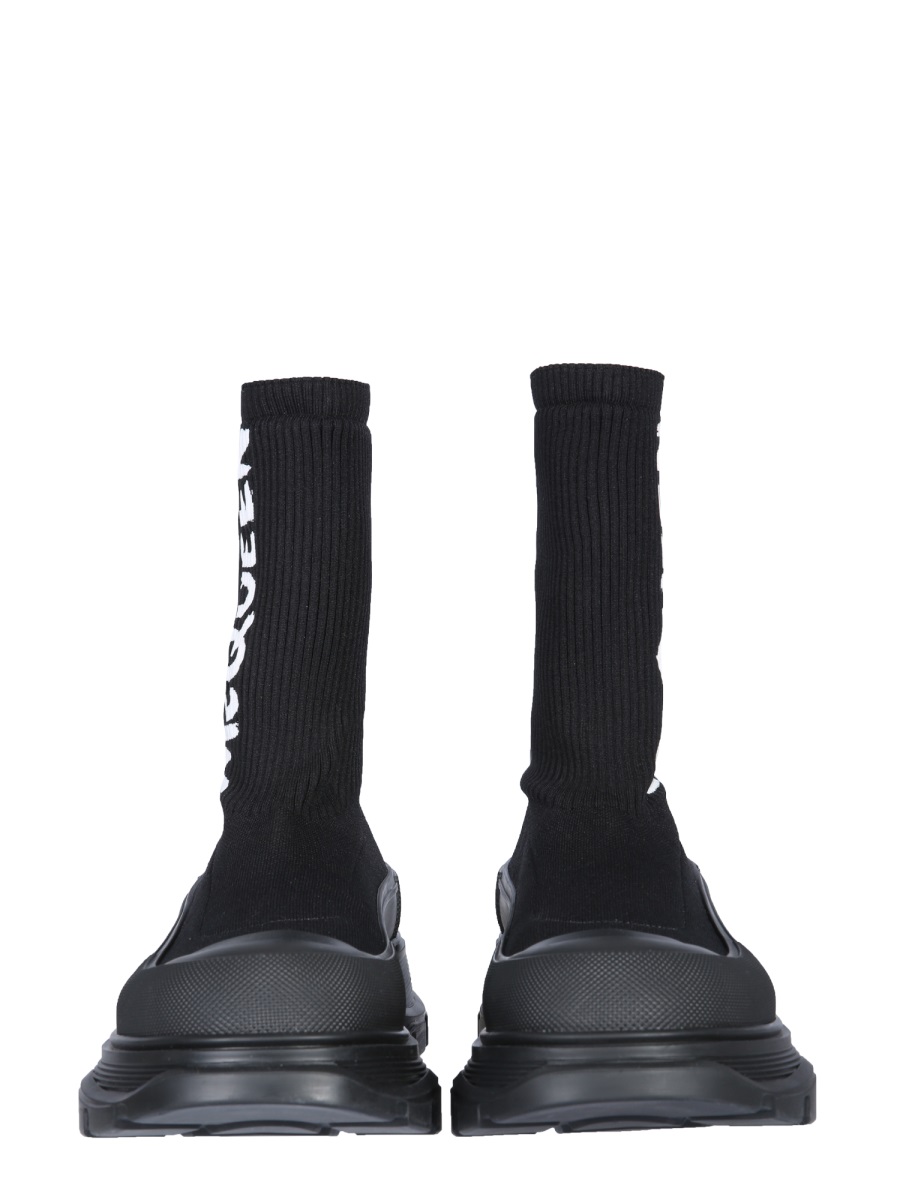 Alexander McQueen TREAD SLICK BOOT Zwart