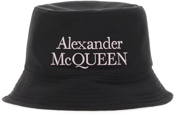 Alexander McQueen REVERSIBLE BUCKET HAT Zwart
