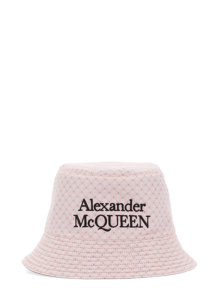 Alexander McQueen REVERSIBLE BUCKET HAT Zwart
