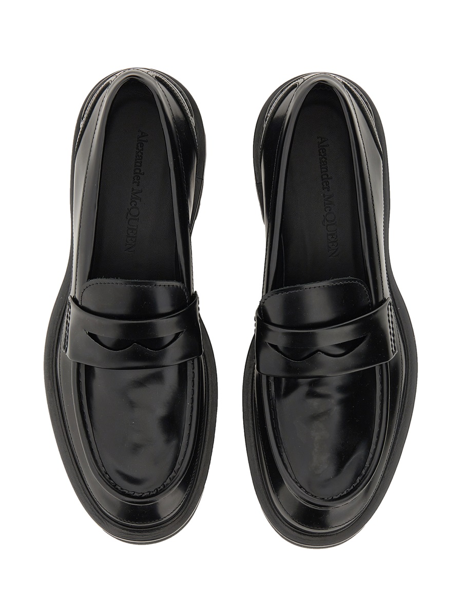 Alexander McQueen LEATHER LOAFER Zwart