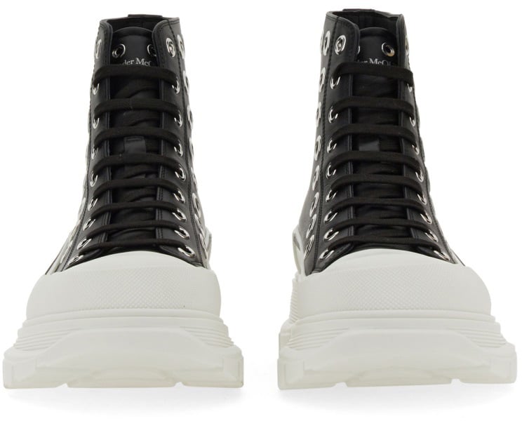 Alexander McQueen JOEY SNEAKER WITH EYELETS Zwart