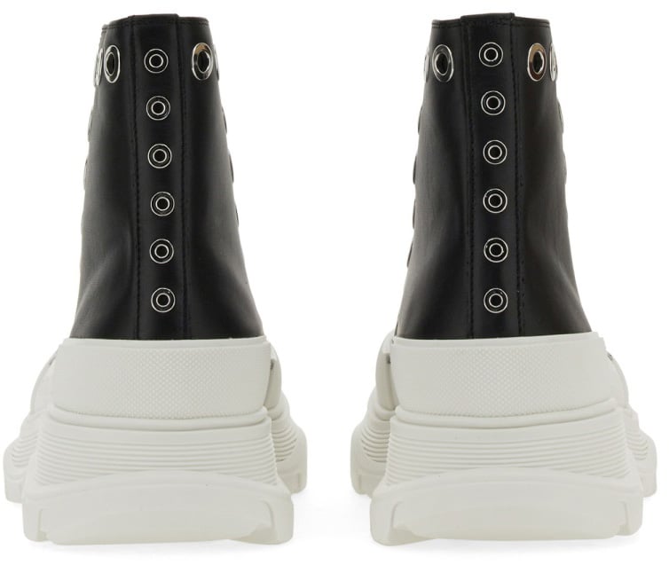 Alexander McQueen JOEY SNEAKER WITH EYELETS Zwart