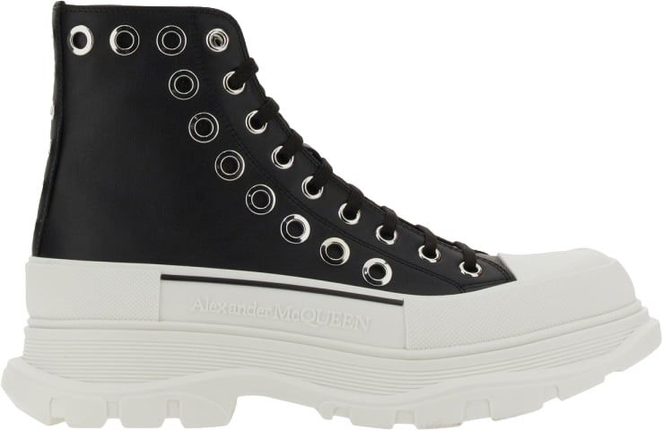 Alexander McQueen JOEY SNEAKER WITH EYELETS Zwart