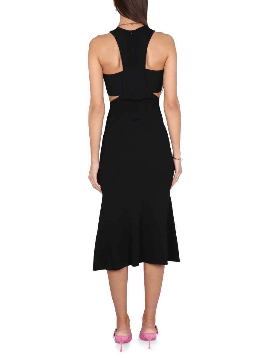 Alexander McQueen DRESS WITH HARNESS Zwart