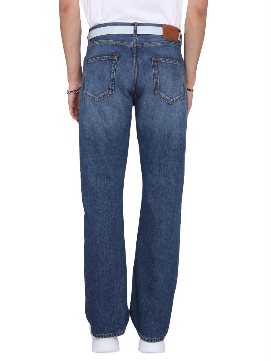 Alexander McQueen FIVE POCKET JEANS Blauw