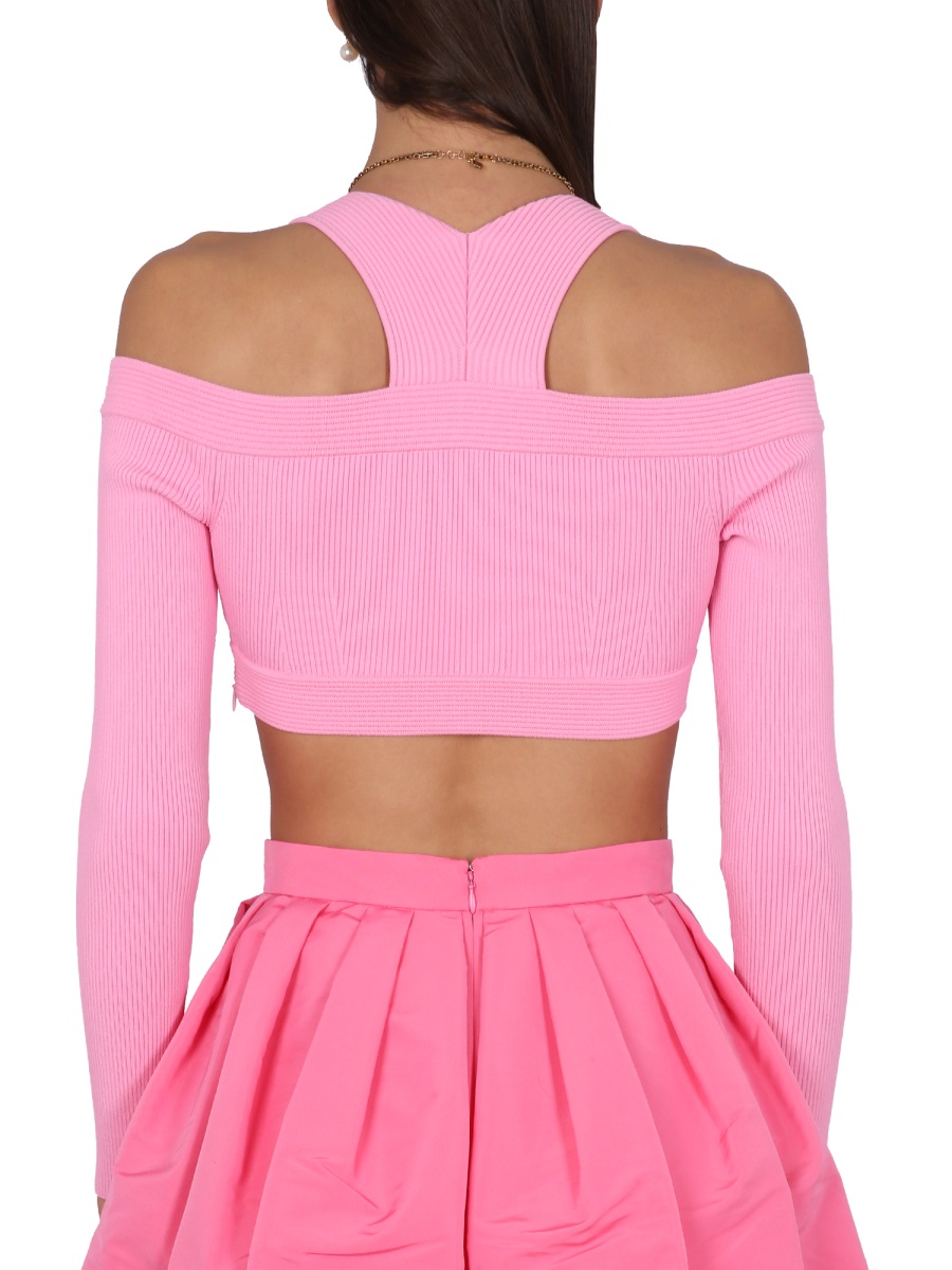 Alexander McQueen CROPPED SHIRT Roze