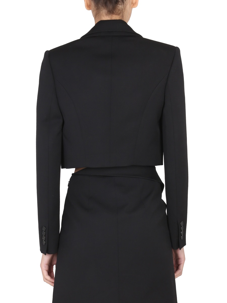 Alexander McQueen CROPPED JACKET Zwart