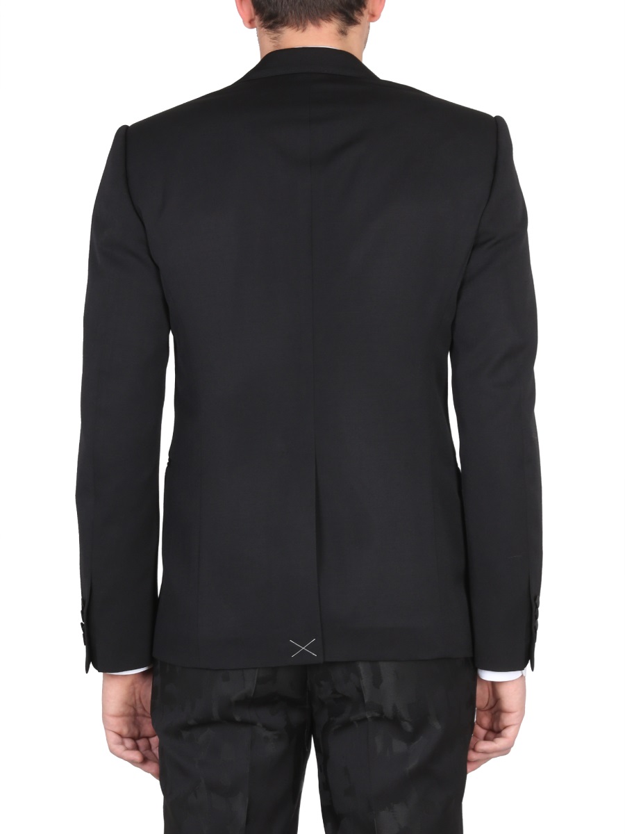 Alexander McQueen SINGLE-BREASTED SUIT JACKET Zwart