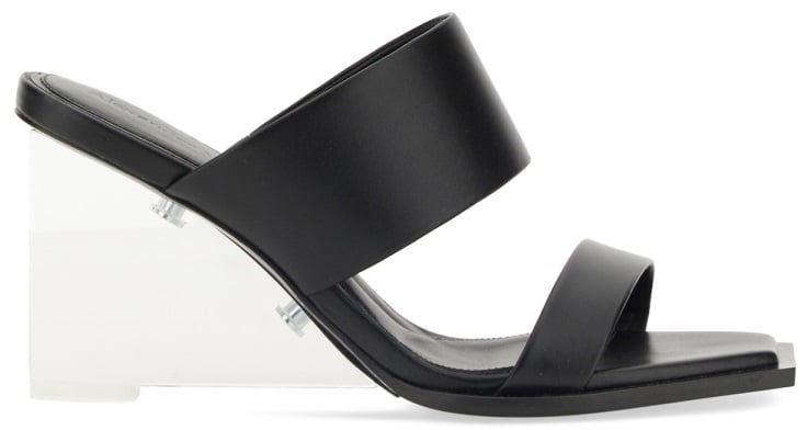 Alexander McQueen LEATHER SANDAL Zwart