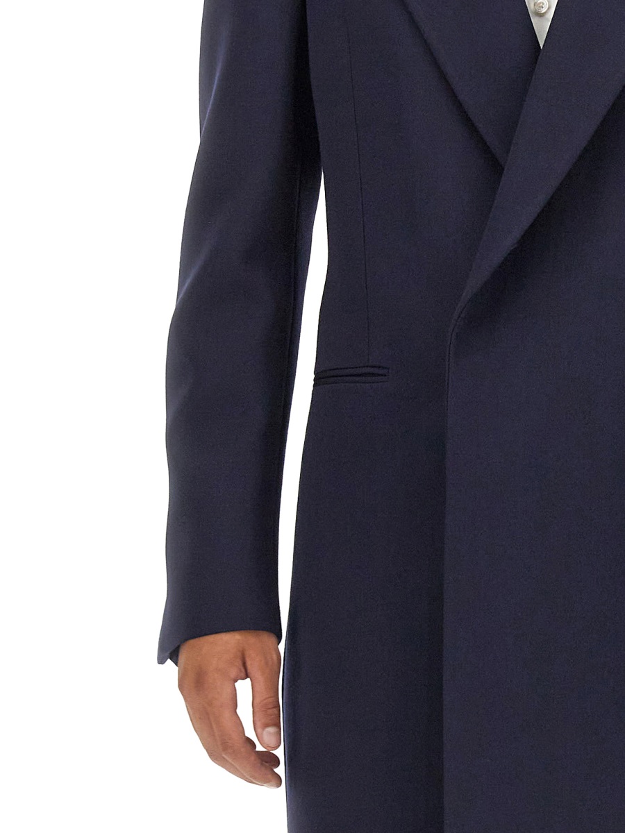Alexander McQueen DOUBLE-BREASTED COAT Blauw