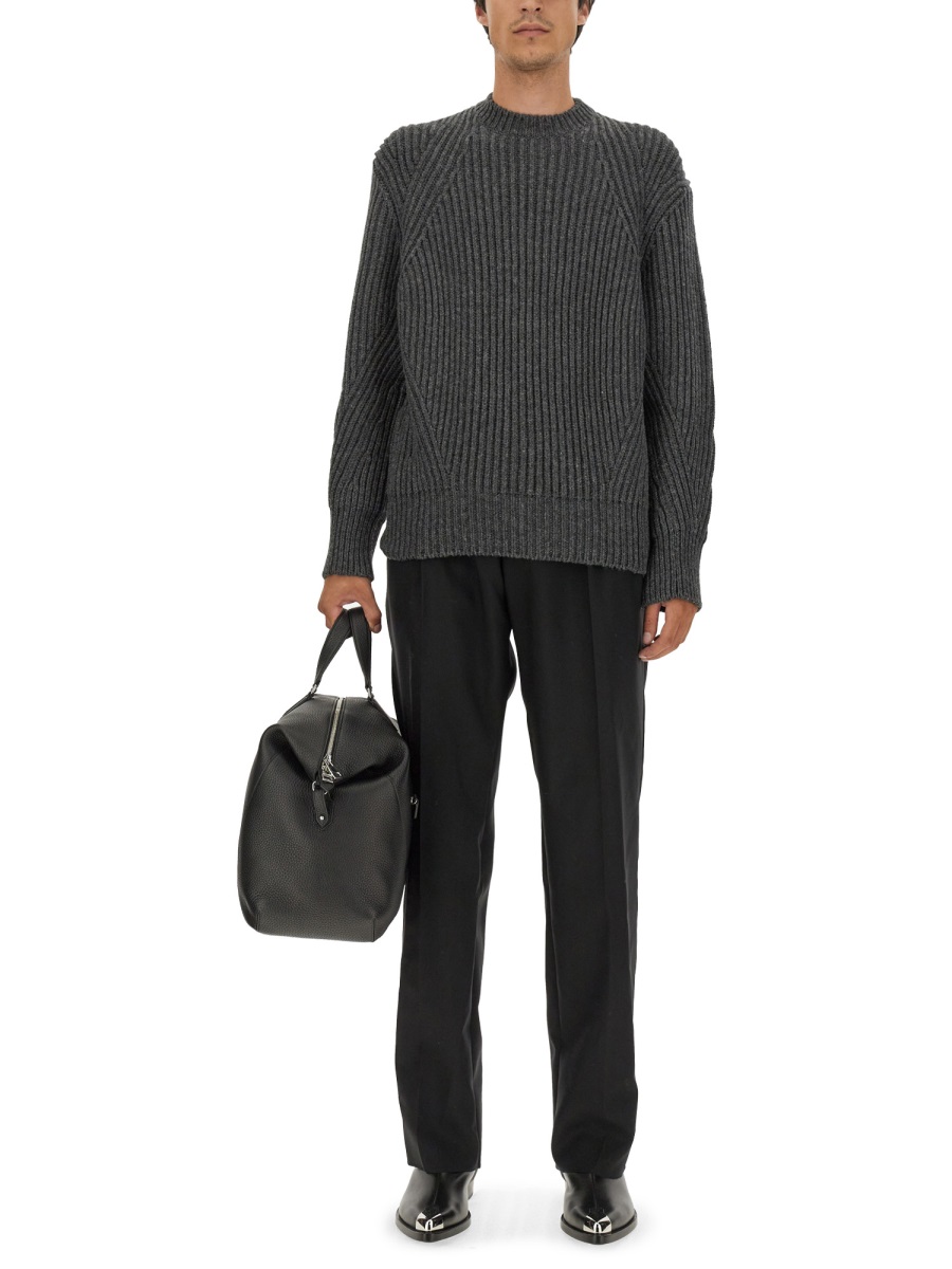 Alexander McQueen WOOL JERSEY. Zwart