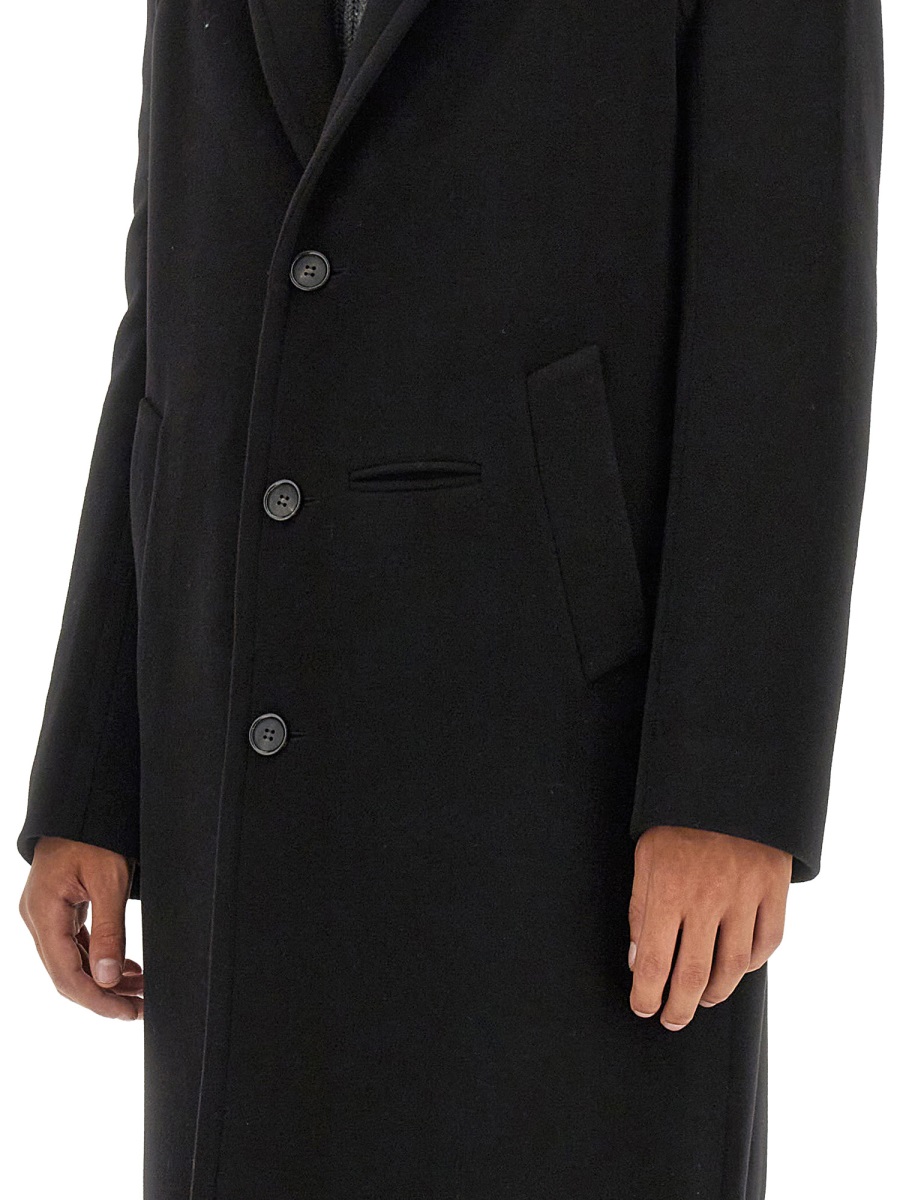 Alexander McQueen SINGLE-BREASTED COAT Zwart