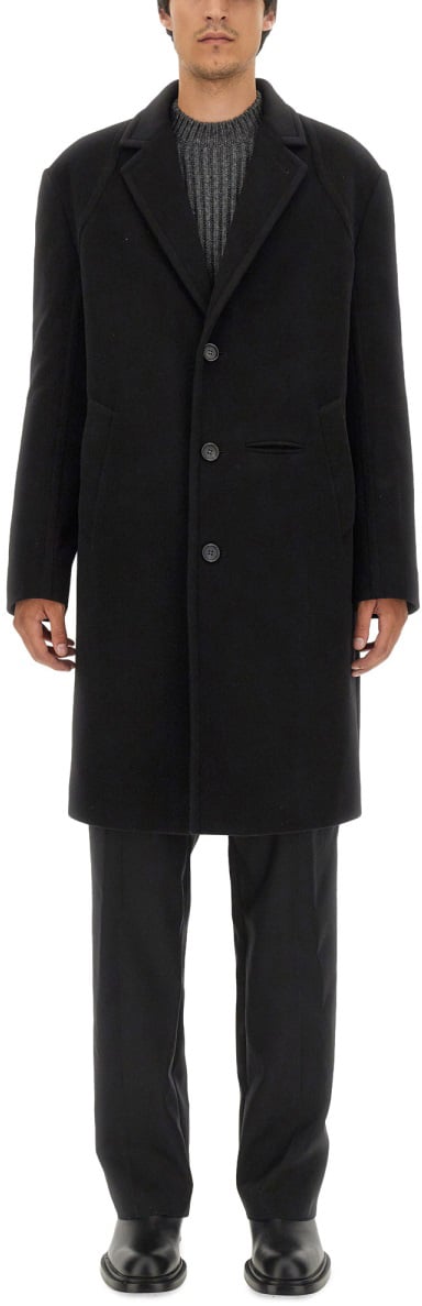 Alexander McQueen SINGLE-BREASTED COAT Zwart
