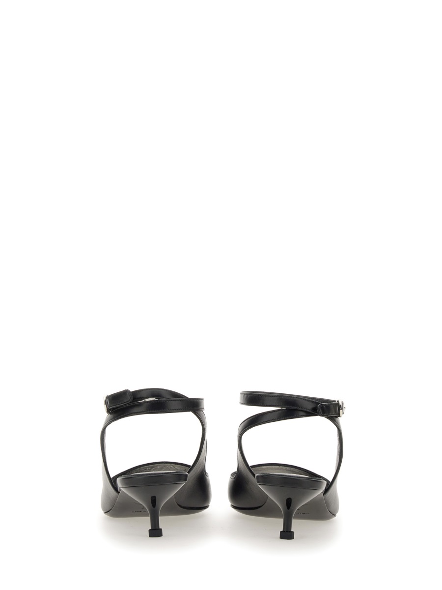 Alexander McQueen PUNK SANDAL. Zwart