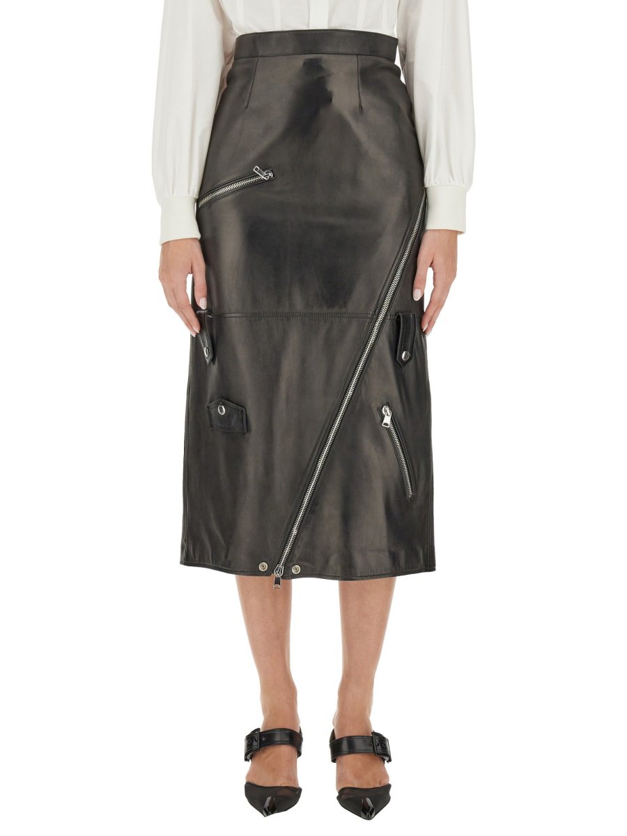 Alexander McQueen MIDI SKIRT Zwart