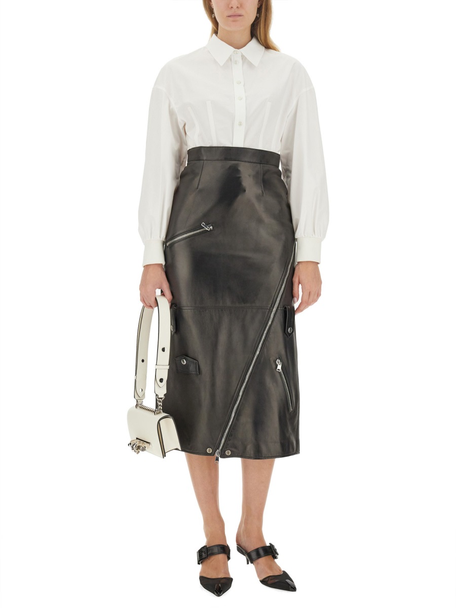 Alexander McQueen MIDI SKIRT Zwart