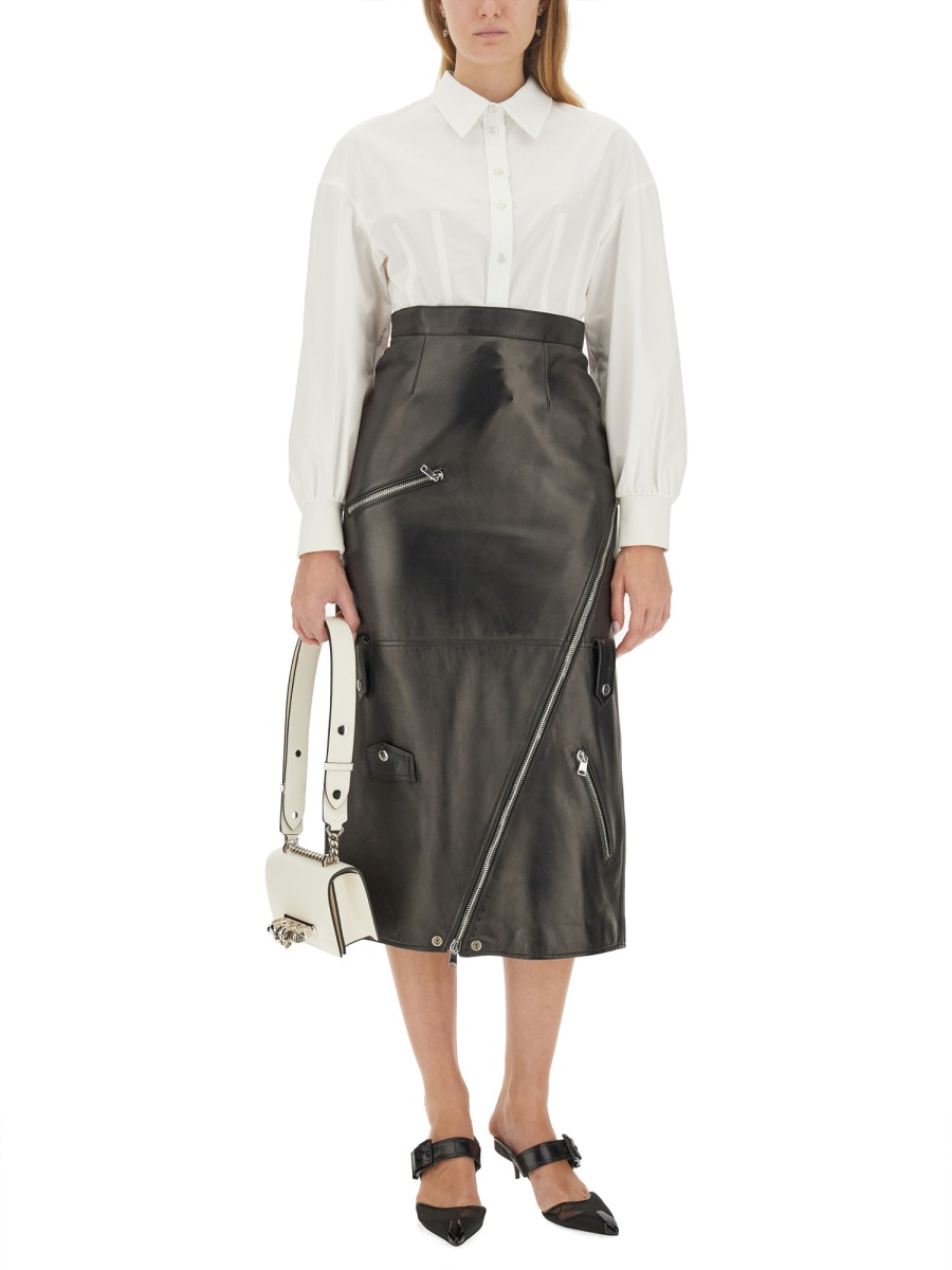 Alexander McQueen MIDI SKIRT Zwart