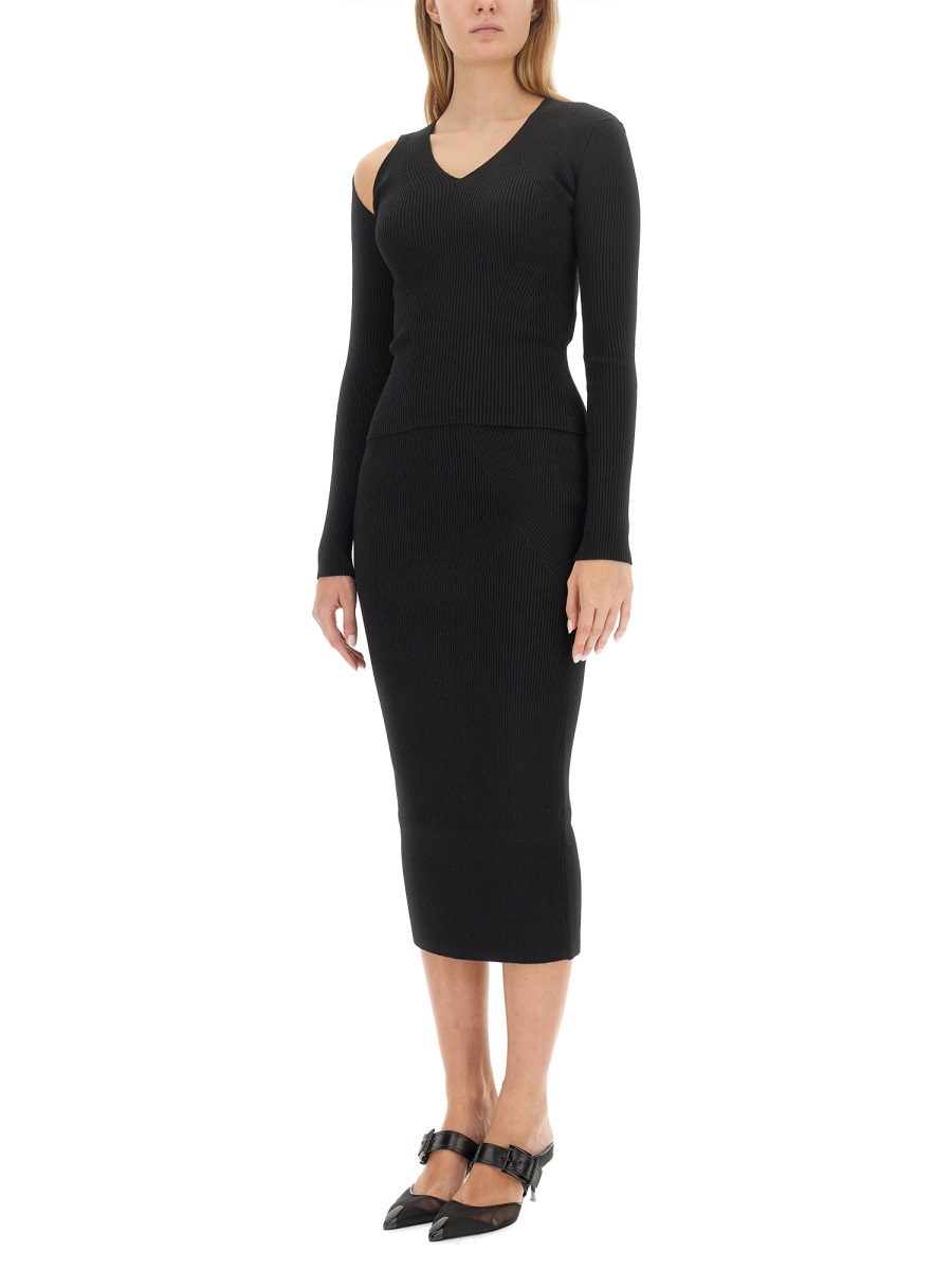 Alexander McQueen SHIRT CUT OUT Zwart