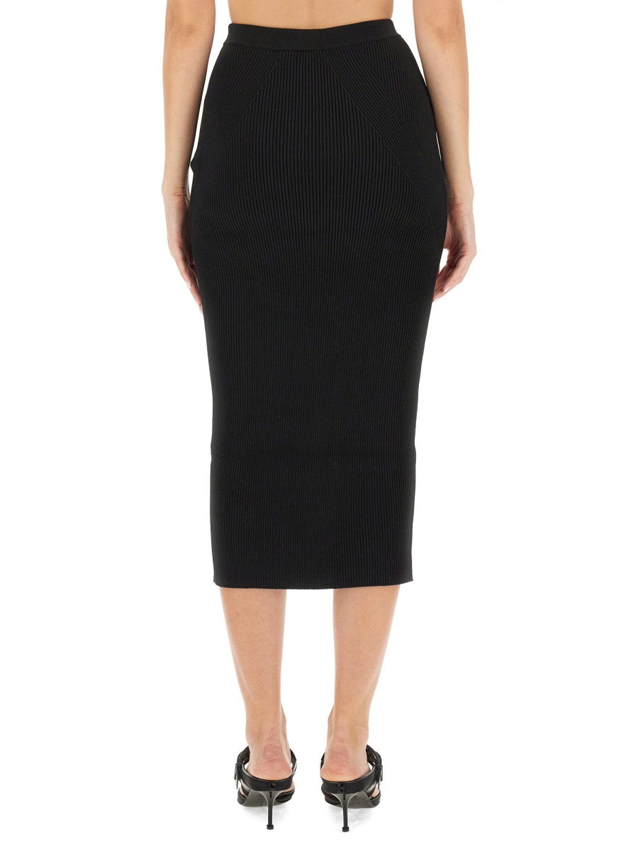 Alexander McQueen KNIT PENCIL SKIRT Zwart
