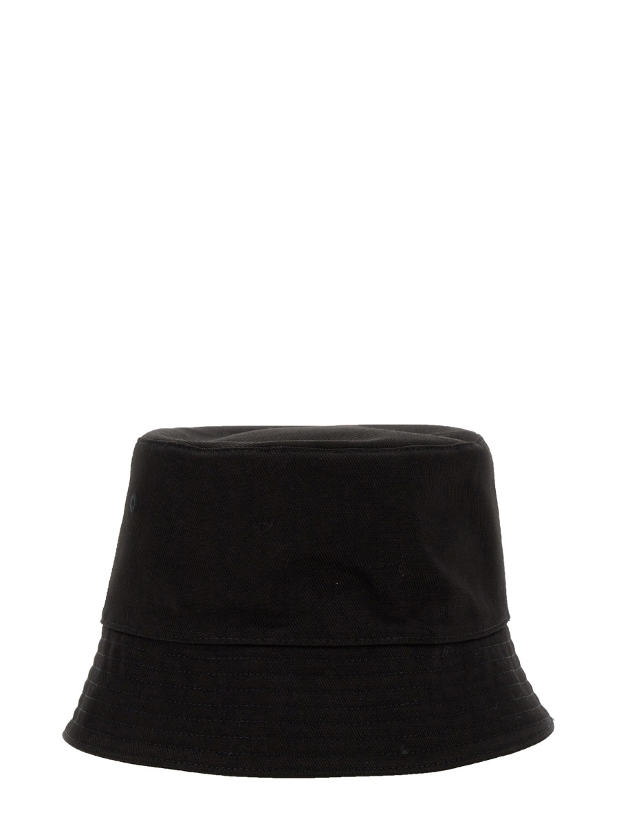 Alexander McQueen BUCKET HAT WITH LOGO Zwart