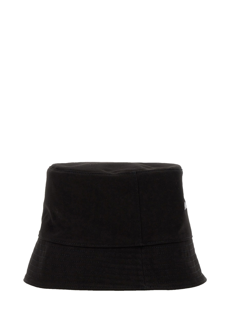 Alexander McQueen BUCKET HAT WITH LOGO Zwart