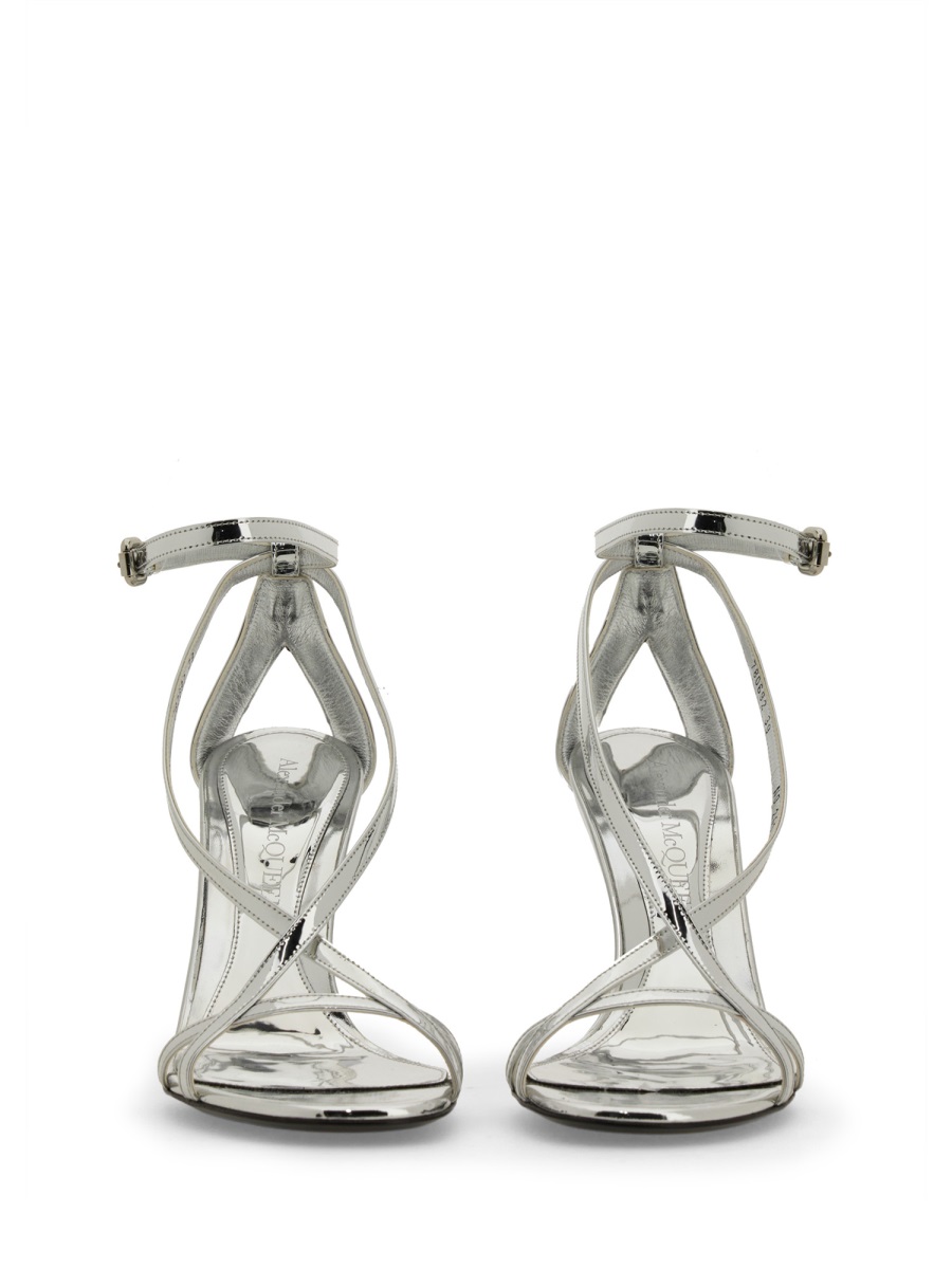 Alexander McQueen SANDAL "ARMADILLO" Zilver