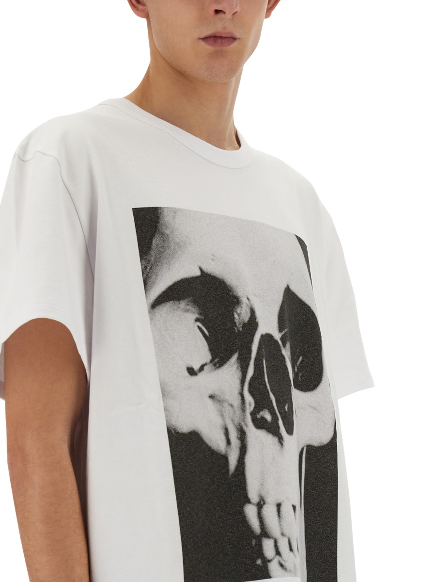 Alexander McQueen SKULL PRINT T-SHIRT Wit