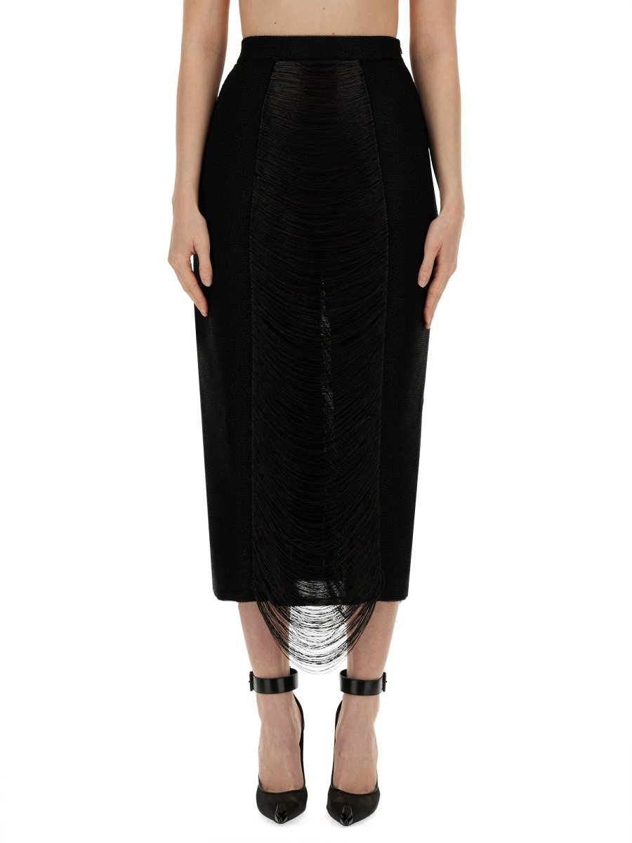 Alexander McQueen LONG SKIRT Zwart