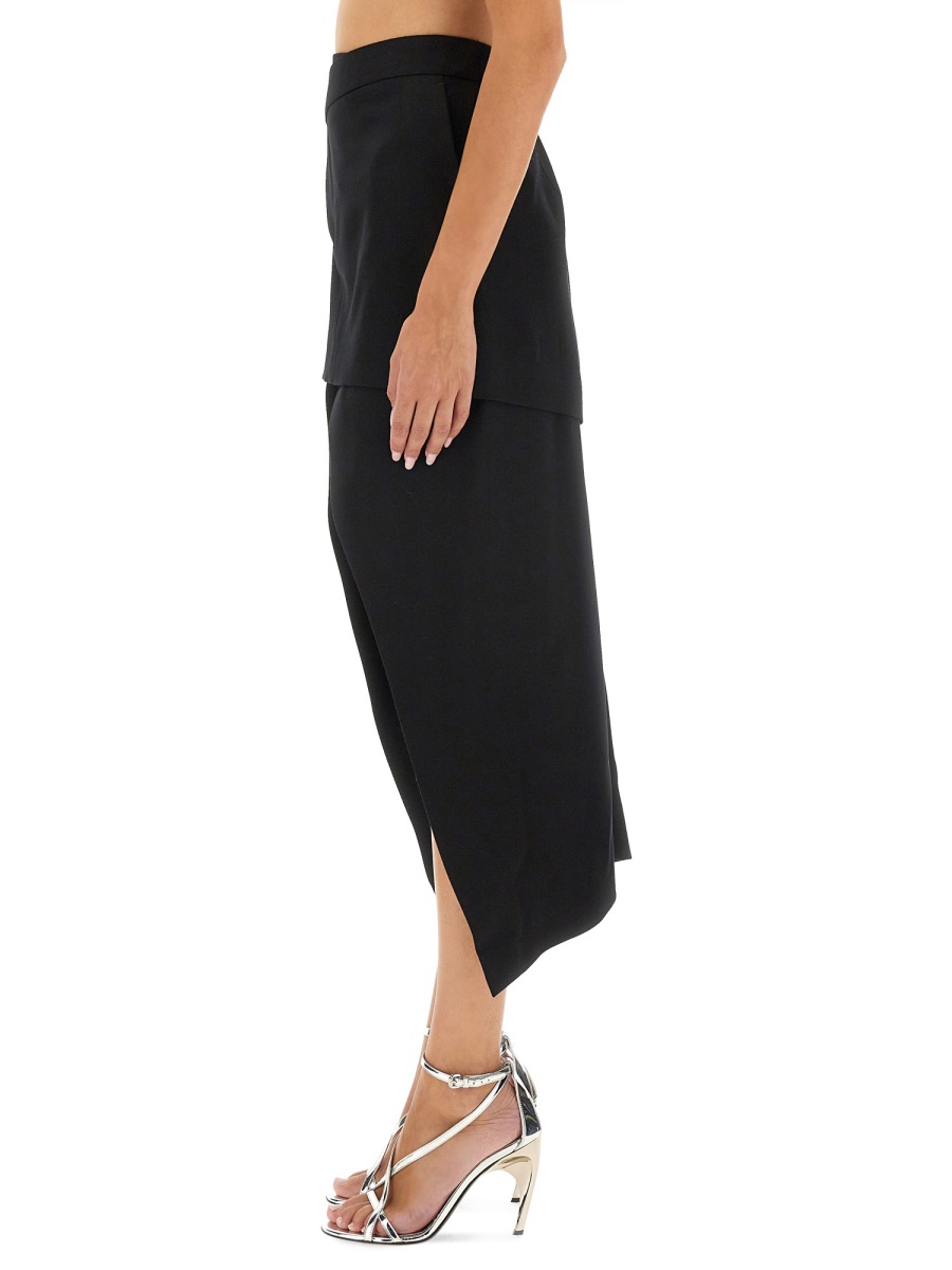 Alexander McQueen ASYMMETRICAL SKIRT Zwart