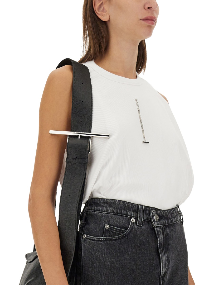 Alexander McQueen RIBBED TANK TOP Wit