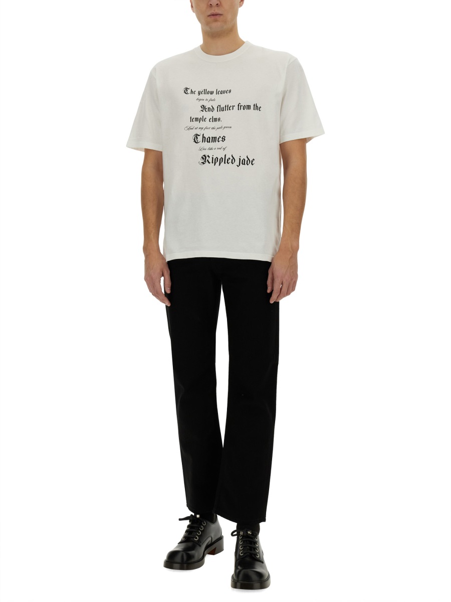 Alexander McQueen T-SHIRT WITH PRINT Wit