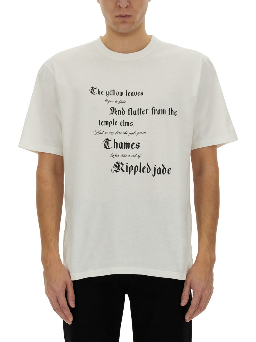 Alexander McQueen T-SHIRT WITH PRINT Wit