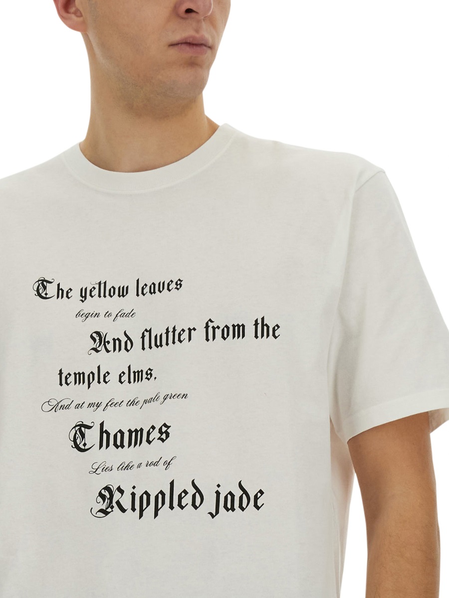 Alexander McQueen T-SHIRT WITH PRINT Wit