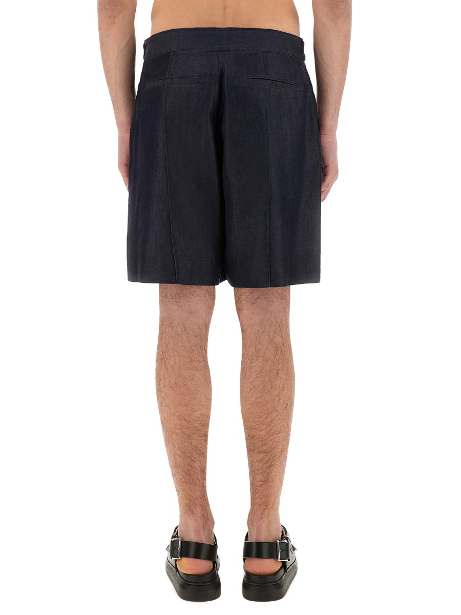Alexander McQueen SHORT IN DENIM Blauw