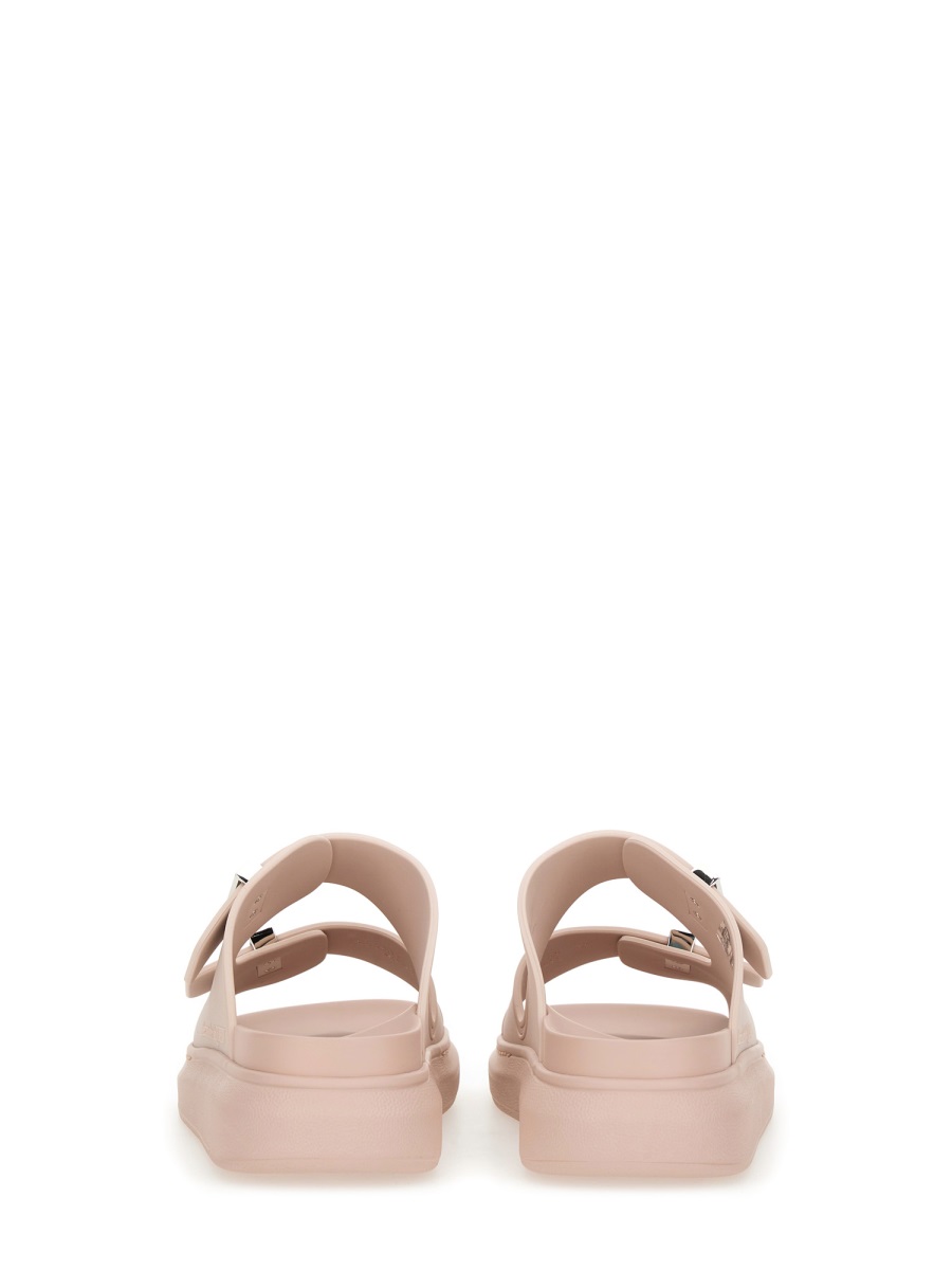 Alexander McQueen OVERSIZE HYBRID SANDAL Zilver