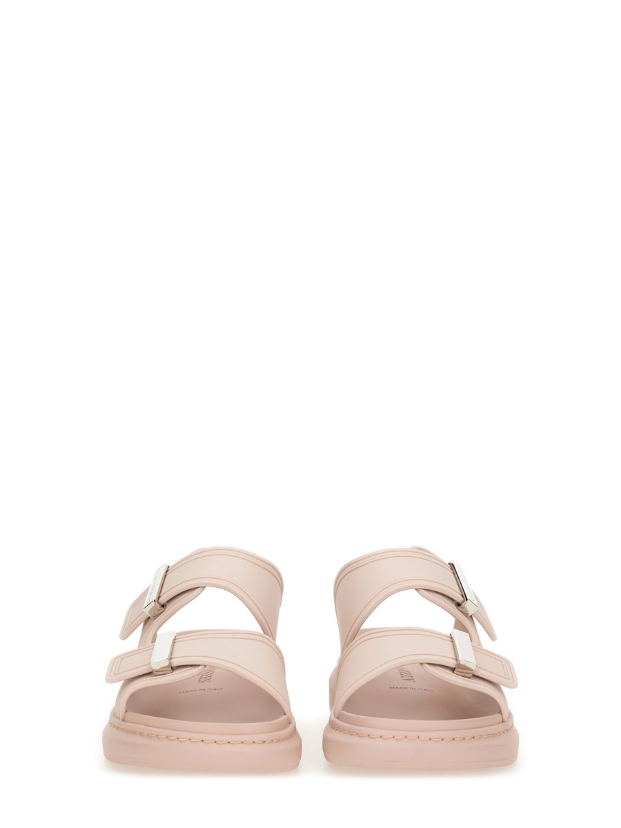 Alexander McQueen OVERSIZE HYBRID SANDAL Zilver