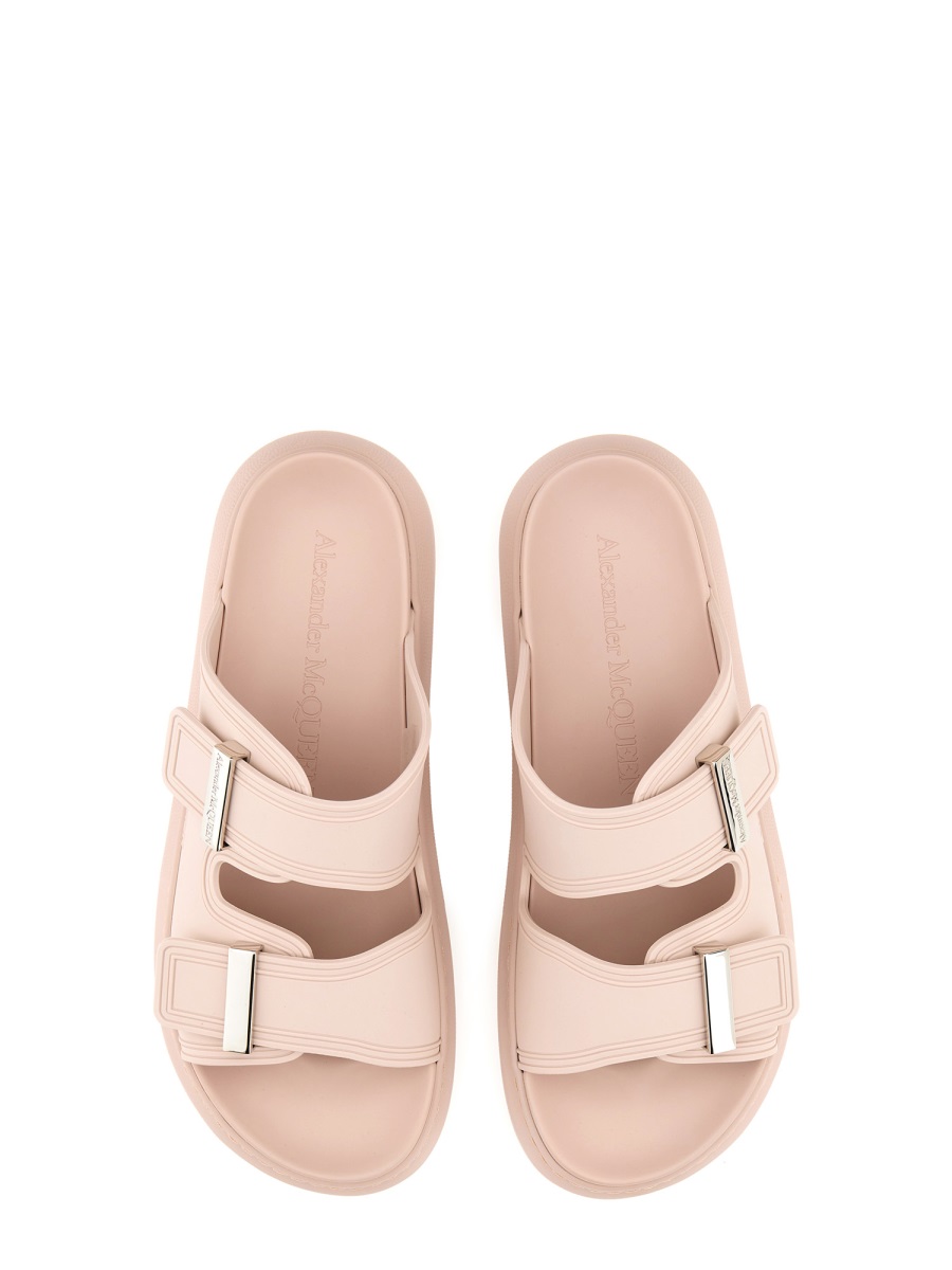 Alexander McQueen OVERSIZE HYBRID SANDAL Zilver